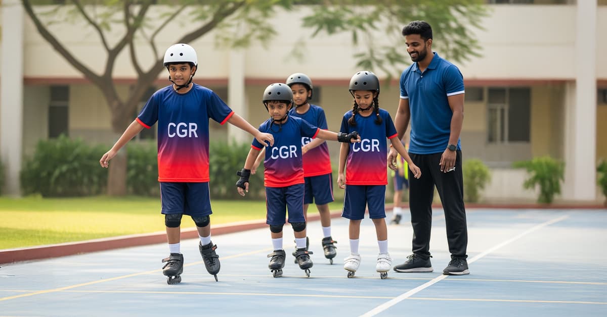 Children participating in extracurricular activities